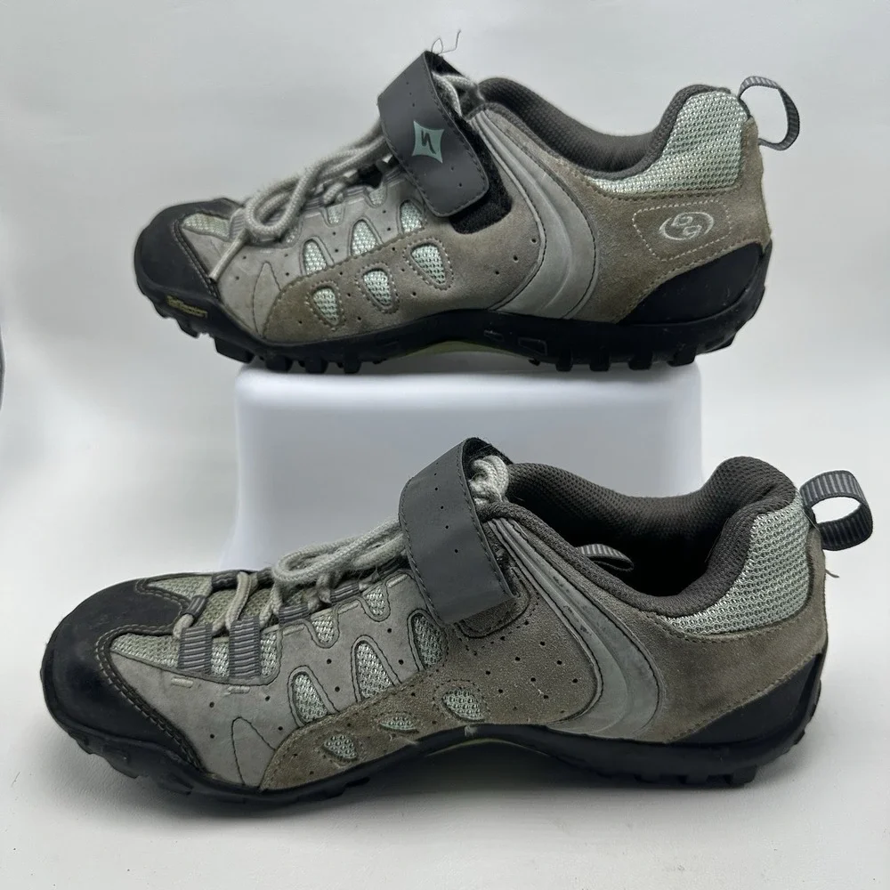 Specialized Women Tahoe WMN MTB Mountain Bike Cycling‎ Shoes 6127-2140 Gray Sz 9